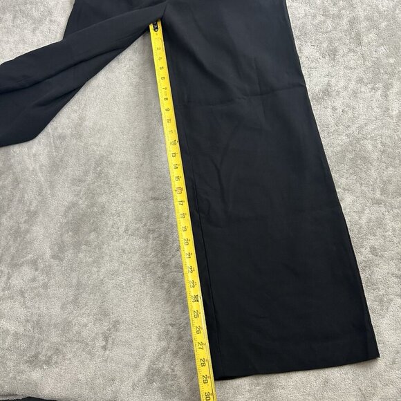 Christian Lacroix Pants Women Small Black Trouser Wide Leg High-Rise Rayon Blend - Picture 4 of 14